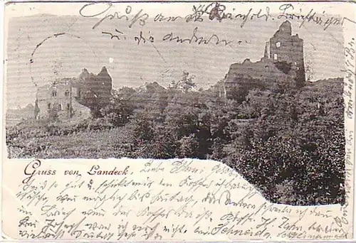 05835 Ak Gruss de Landeck 1898