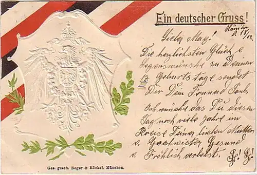 05814 Grage Ak Adler "Une frayeur allemande!" 1899