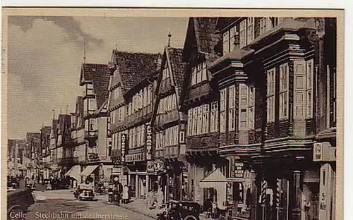 05770 Ak Celle Stechbahn avec Zöllnerstrasse 1942