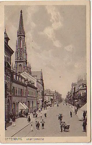 05752 Ak Offenburg Hauptstrasse vers 1920