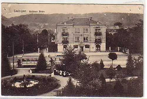 05743 Ak Laubegast Gasthof "Goldener Anker" 1909