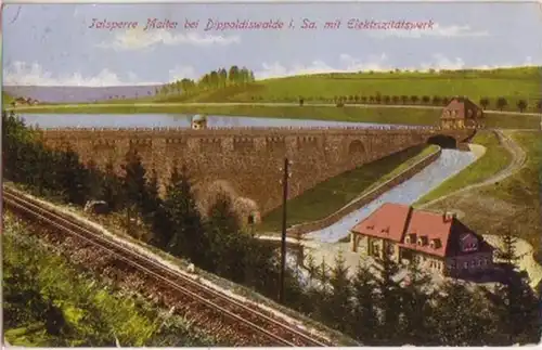 05727 Ak Talsperre Malter bei Dippoldiswalde in Sa.1914