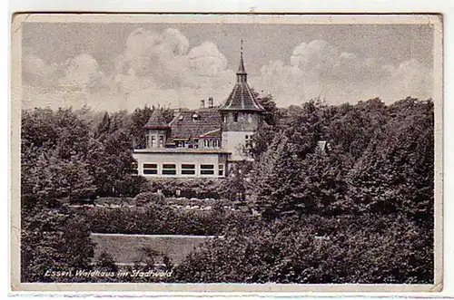 05725 Ak Essen Maison de bois dans la forêt de la ville vers 1940