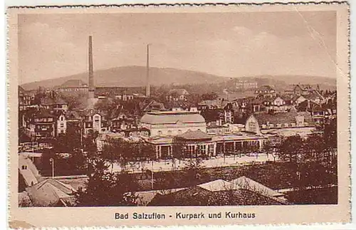 05724 Ak Bad Salzuflen Kurpark und Kurhaus um 1930