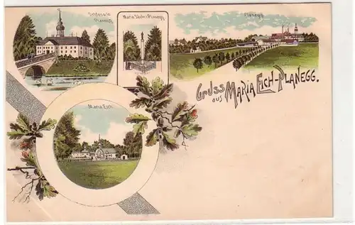 05721 Ak Lithographie Gruss de Maria Eich Planegg vers 1900