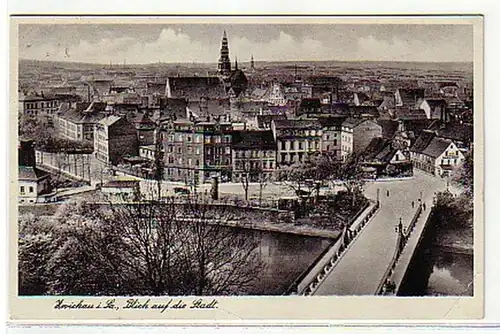 05712 Ak Zwickau in Sa. Blick auf die Stadt 1942