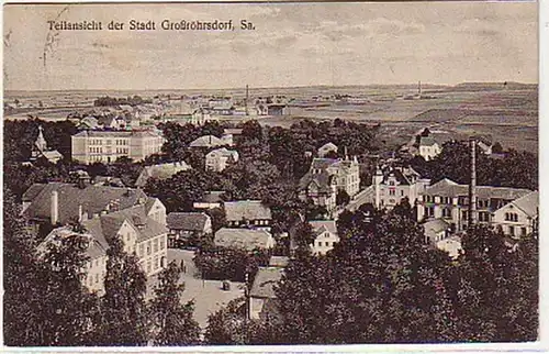 05705 Ak Teilansicht der Stadt Großröhrsdorf in Sa.1925