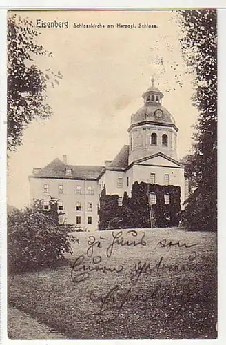 05701 Ak Eisenberg mit herzoglichem Schloss 1913