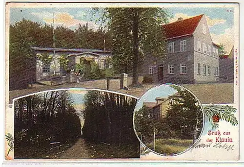 05673 Ak Gruss de l'auberge Klausa vers 1920