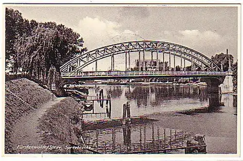 05653 Ak Fürstenwalde Spree Pont de Sree 1939