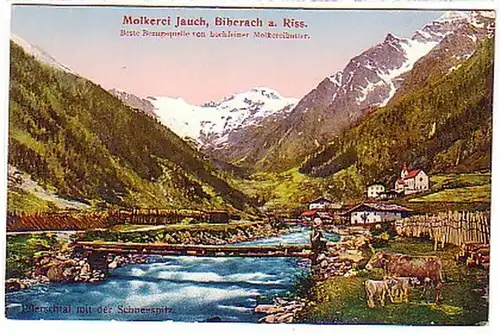 05632 Ak Molkerei Jauch Biberach am Riss um 1910