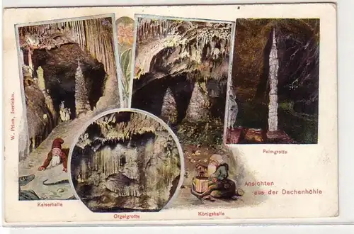 05613 Mehrbild Ak Ansichten aus der Dechenhöhle 1913