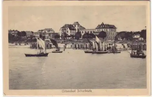 05599 Ak Ostseebad Scharbeutz Totalansicht um 1920