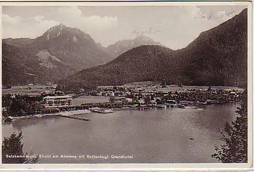 05592 Ak Salzkammergut Strobl am Abersee Hotel vers 1940