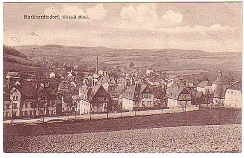 05590 Ak Burkhardtsdorf Ortsteil Mittel 1918