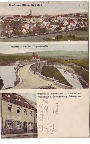 05579 Ak Gruß aus Dippoldiswalde Gasthaus usw. 1930