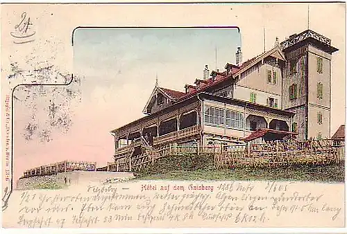 05577 Ak Hotel sur le Gaisberg 1905