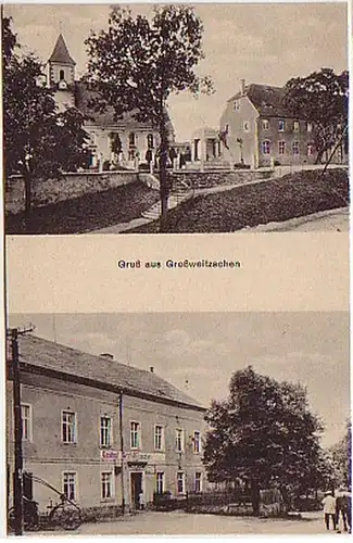 05565 Ak Gruß aus Großweitzschen Gasthof usw. 1927