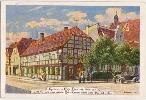 05555 Ak Jüterbog Konditorei & Cafe Blumberg 1940