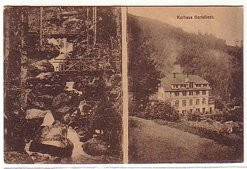 05547 Ak Kurhaus Gertelbach Bühlertal 1919