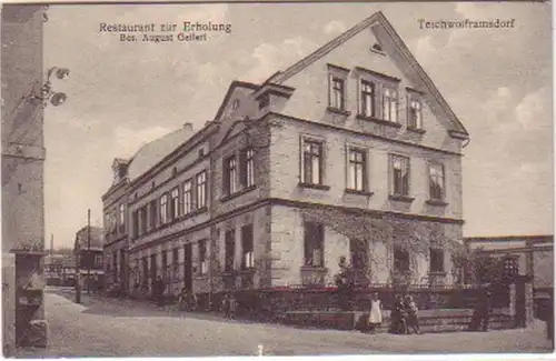 05543 Ak Teichwolframsdorf Gasthaus "Zur Erholung" 1910