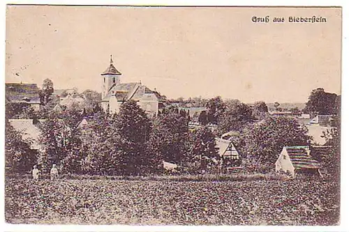 05542 Ak Gruß aus Bieberstein Totalansicht 1921