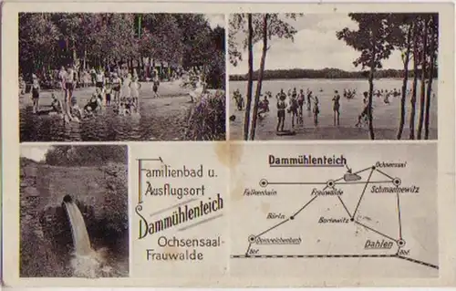 05537 Ak Ochsensalal Frauswalde Dammühlenteich 1941