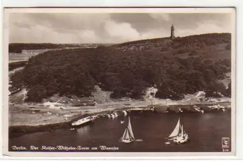 05517 Ak Berlin l'empereur Guillaume Tour am Wannesee