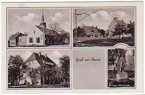 05507 Ak Gruss de l'auberge de Beuna, etc. vers 1940