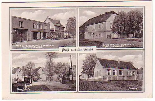 05502 Ak Salutation de Muschwitz Hostal, etc. vers 1940