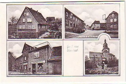 05492 Ak Salutation de Utenbach Kololialwarenhandel vers 1940