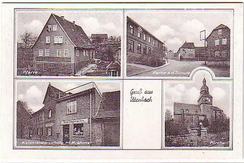 05491 Ak Gruß aus Utenbach Kolonialwarenhandlung um1940