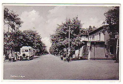 05468 Ak Zeithain Camp avec autobus 1939