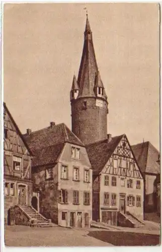 05467 Ak Ottweiler avec la vieille tour vers 1930