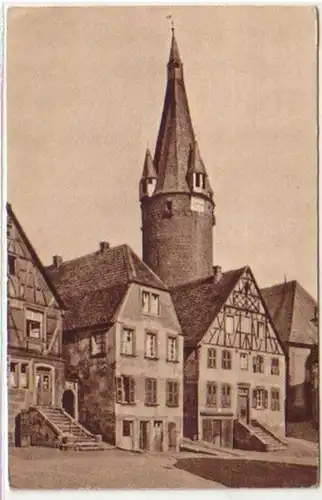 05467 Ak Ottweiler mit dem alten Turm um 1930