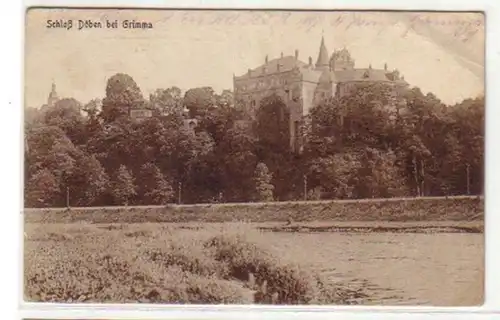 05464 Feldpost Ak Schloss Döben près de Grimma 1918