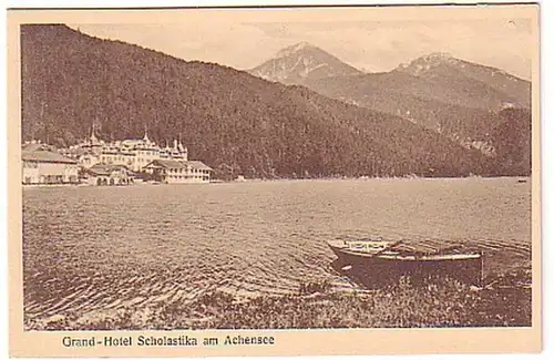05447 Ak Grand Hotel Scholastika am Achensee um 1930