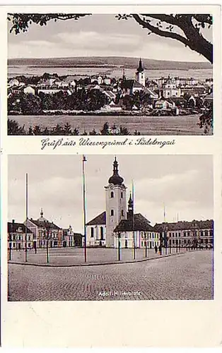 05419 Ak Gruß aus Wiesengrund im Sudetengau 1939