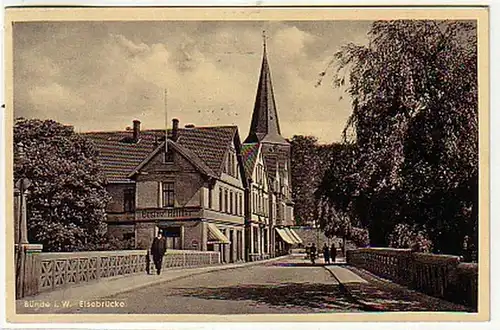 05388 Ak Bünde i.W. Elsebrücke 1936