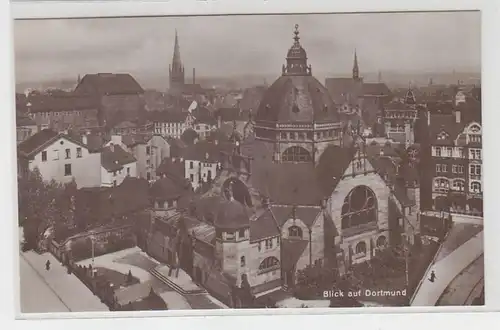 05379 Judaika Ak Blick auf Dortmund mit Synagoge um 1930