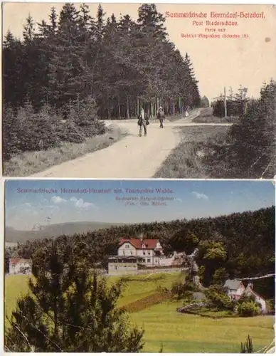 05377/2 Ak Herrndorf Hetzdorf in Sachsen um 1915