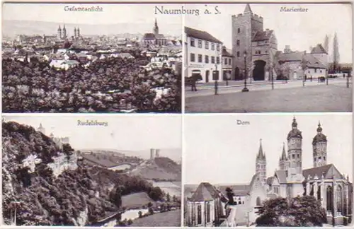 05373 Multi-image Ak Naumburg à la Salle vers 1920