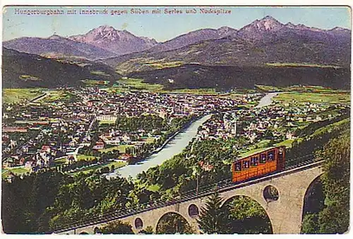 05359 Ak Innsbruck avec Hungerburgbahn 1912