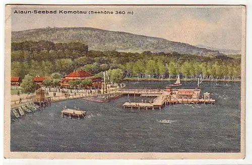 05315 Ak Böhmen Alaun Seebad Komotau 1939