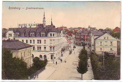 05297 Ak Radeberg Dresdnerstraße Hotel Kaiserhof um1910