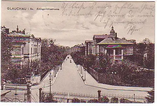 05296 Ak Glauchau in Sachsen Amtsgerichtsstraße 1916