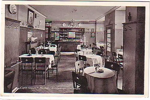 05274 Ak Café Glück Meißen Ratsweinprobierstube 1936