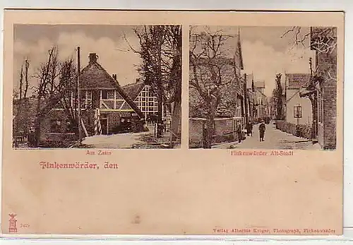 05218 Ak Finkenwärder Alt Stadt und Am Zaun um 1910
