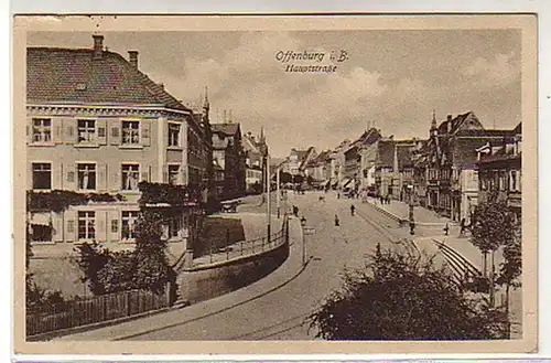 05216 Ak Offenburg in Baden Hauptstrasse 1918