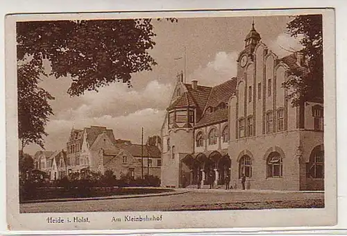 05207 Ak Heide in Holstein am Kleinbahnhof 1931